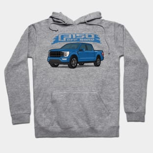 Car truck off road  f-150 blue Hoodie